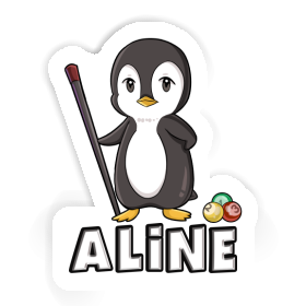 Billardspieler Sticker Aline Image