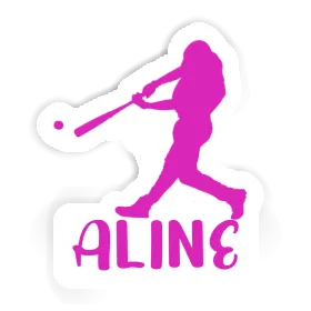 Baseball Player Sticker Aline Image