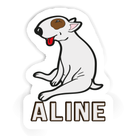 Sticker Bull Terrier Aline Image