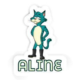 Aline Aufkleber Katze Image