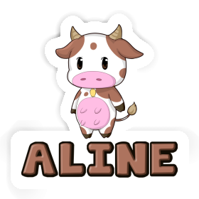 Cow Sticker Aline Image