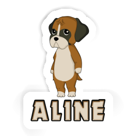 Aline Sticker German Boxer Image