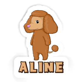 Sticker Poodle Aline Image