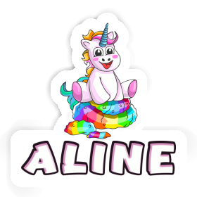 Autocollant Bébé licorne Aline Image