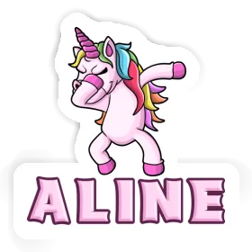 Dabbing Unicorn Sticker Aline Image