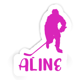 Hockey Player Sticker Aline Image