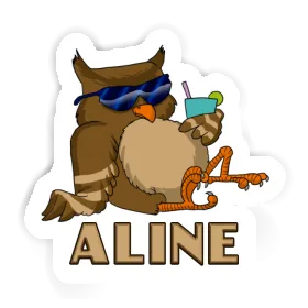 Sticker Aline Cool Owl Image