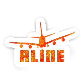 Sticker Airplane Aline Image