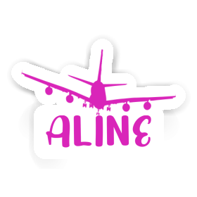 Sticker Aline Flugzeug Image