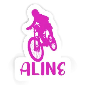 Aline Autocollant Freeride Biker Image