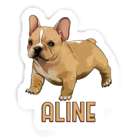 Bulldog français Autocollant Aline Image