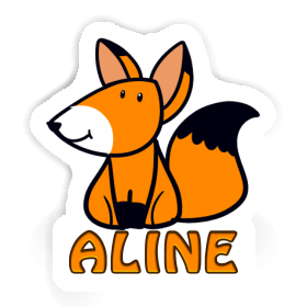 Renard Autocollant Aline Image