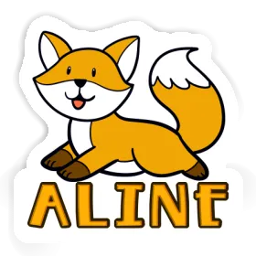 Renard Autocollant Aline Image