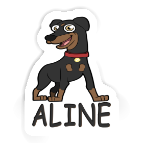 German Pinscher Sticker Aline Image