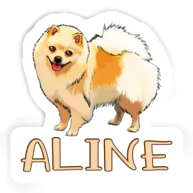 Aline Autocollant Spitz allemand Image