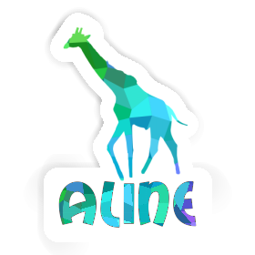 Sticker Giraffe Aline Image