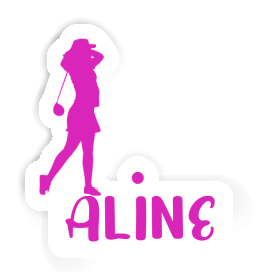 Golfer Sticker Aline Image