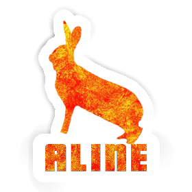 Aline Autocollant Lapin Image