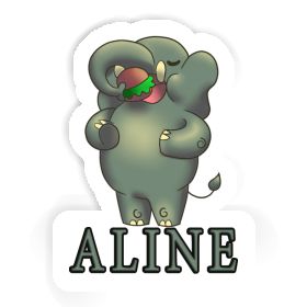 Sticker Elephant Aline Image