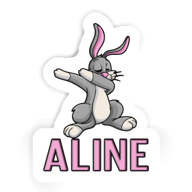 Hase Aufkleber Aline Image