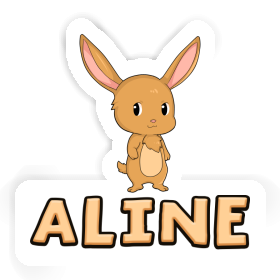 Aline Autocollant Lapin Image