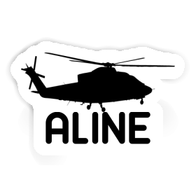 Sticker Aline Helicopter Image