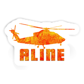 Aline Sticker Helicopter Image