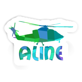 Aline Sticker Helicopter Image