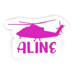 Helicopter Sticker Aline Image