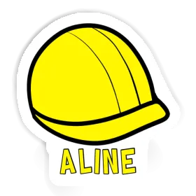 Sticker Construction Helmet Aline Image