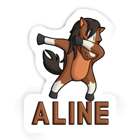 Aline Sticker Dabbing Horse Image