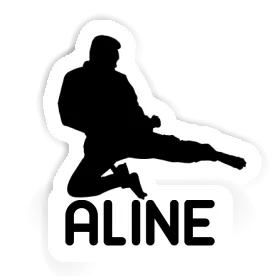 Sticker Karateka Aline Image