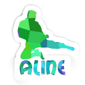 Sticker Karateka Aline Image