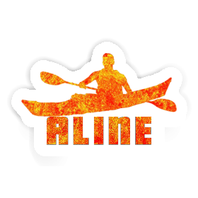 Sticker Kayaker Aline Image