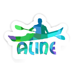 Sticker Kayaker Aline Image