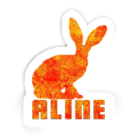 Hase Aufkleber Aline Image