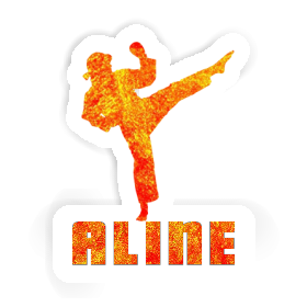 Sticker Karateka Aline Image