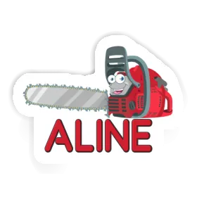 Aline Sticker Chainsaw Image