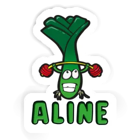 Sticker Aline Weight Lifter Image