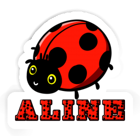 Autocollant Aline Coccinelle Image