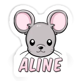 Souris Autocollant Aline Image