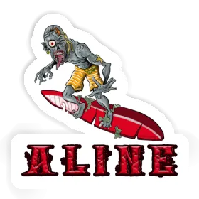 Surfer Sticker Aline Image