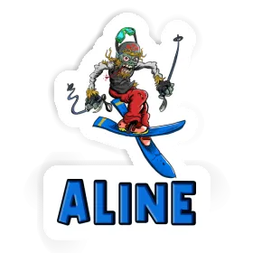 Skifahrer Sticker Aline Image