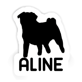 Aufkleber Mops Aline Image