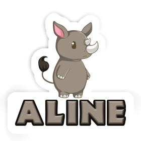 Sticker Rhinozeros Aline Image