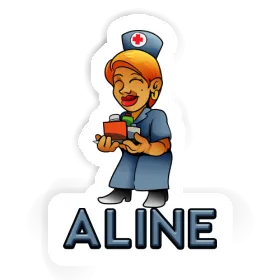 Aline Sticker Nurse Image