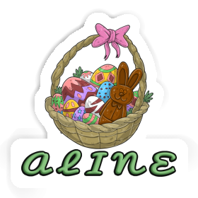 Easter basket Sticker Aline Image