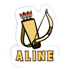 Arrow Bow Sticker Aline Image