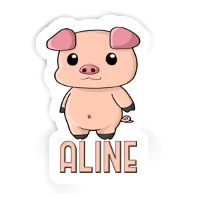 Sticker Aline Piggy Image