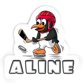 Aufkleber Aline Eishockey-Pinguin Image